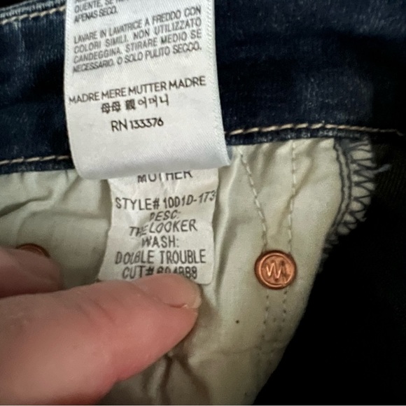 MOTHER The Looker Double Trouble Skinny Ankle Jean - Picture 4 of 6